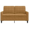 Canapé à 2 places Marron 120 cm Velours 616725616725