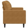 Canapé à 2 places Marron 120 cm Velours 616725616725