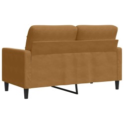 Canapé à 2 places Marron 120 cm Velours 616725616725