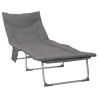 Transat pliant avec coussin 2 pcs Anthracite 616734616734