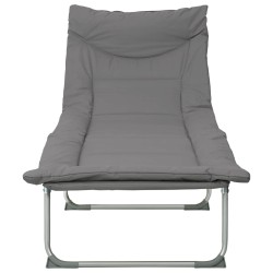 Transat pliant avec coussin 2 pcs Anthracite 616734616734