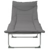 Transat pliant avec coussin 2 pcs Anthracite 616734616734