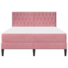 Cadre de lit avec matelas Rose 140 x 200 cm Velours 616738616738