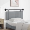 Tête de lit suspendue Avec lumière LED Gris clair Tissu 616739616739