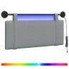 Tête de lit suspendue Avec lumière LED Gris clair Tissu 616739616739