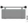 Tête de lit suspendue Avec lumière LED Gris clair Tissu 616739616739