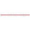 Tissu de remplacement de cantonnière d’auvent rouge blanc 5 m 616742616742
