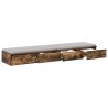 Tiroirs de lit avec tiroir Chêne fumé 140 x 36,5 x 16,5 cm 616743616743