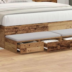 Tiroirs de lit avec tiroir Bois ancien 140 x 36,5 x 16,5 cm 616744616744