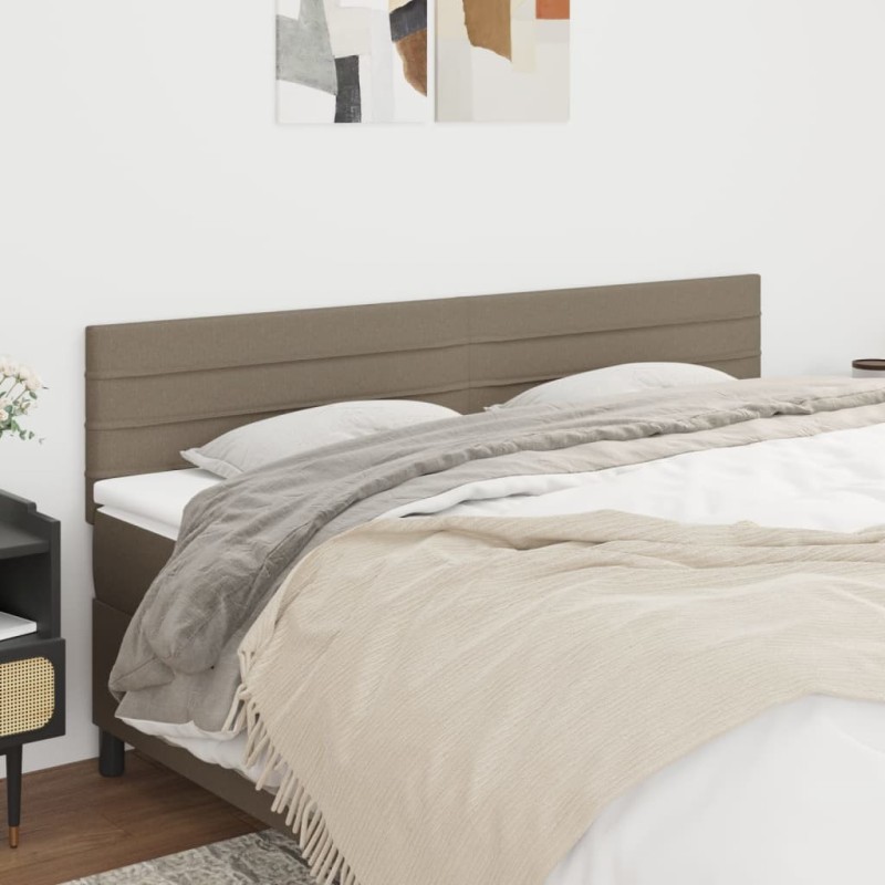Têtes de lit Taupe 160x5x78/88 cm Tissu 616752616752