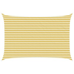 Voile d'ombre Jaune et blanc 3 x 4,5 m HDPE 616753616753