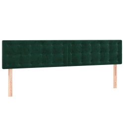 Têtes de lit Vert foncé 160x5x78/88 cm Velours 616754616754