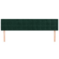 Têtes de lit Vert foncé 160x5x78/88 cm Velours 616754616754
