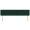 Têtes de lit Vert foncé 160x5x78/88 cm Velours 616754616754