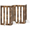 Clôture pliable pour animaux 4 pcs Chêne Fumé 201 x 38 x 90 cm 616760616760