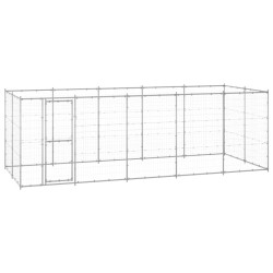 Chenil extérieur Acier galvanisé 12,1 m² 616767616767