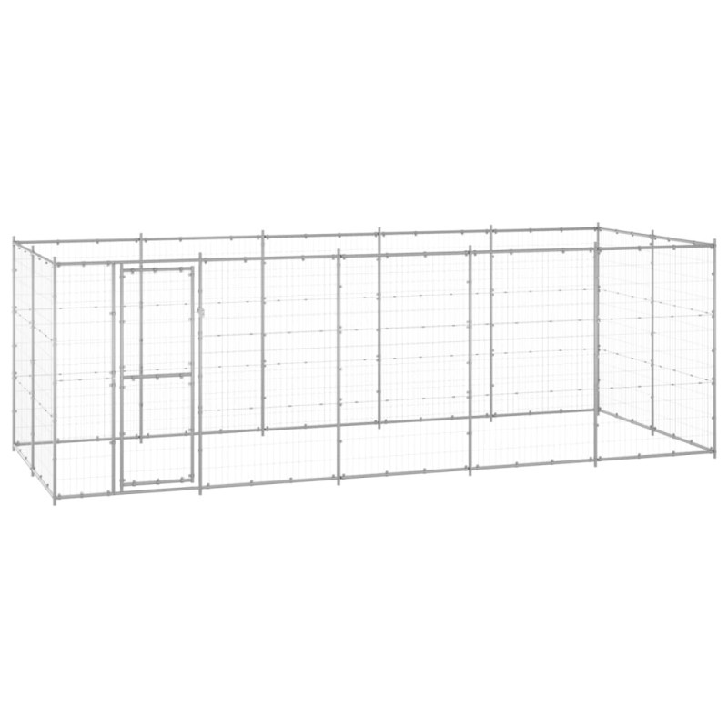 Chenil extérieur Acier galvanisé 12,1 m² 616767616767