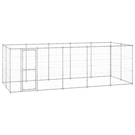 Chenil extérieur Acier galvanisé 12,1 m² 616767616767
