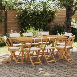 Chaises de bistrot d'extérieur 8 pcs Crème blanc 616768616768