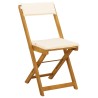 Chaises de bistrot d'extérieur 8 pcs Crème blanc 616768616768