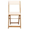 Chaises de bistrot d'extérieur 8 pcs Crème blanc 616768616768