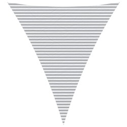 Voile d'ombre Gris clair et blanc 5 x 6 x 6 m 616777616777