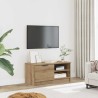 Meuble TV chêne artisanal 80x35x36,5 cm bois d'ingénierie 616778616778
