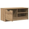 Meuble TV chêne artisanal 80x35x36,5 cm bois d'ingénierie 616778616778