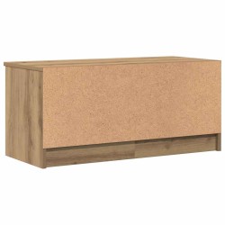 Meuble TV chêne artisanal 80x35x36,5 cm bois d'ingénierie 616778616778
