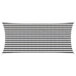 Voile d'ombre Anthracite et blanc 2 x 4,5 m HDPE 616780616780