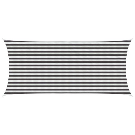 Voile d'ombre Anthracite et blanc 2 x 4,5 m HDPE 616780616780