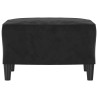 Repose-pied Noir 60x50x41 cm Velours 616790616790