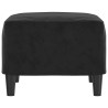 Repose-pied Noir 60x50x41 cm Velours 616790616790