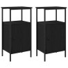 Cabinet de chevet 2 pcs Chêne noir 41 x 31 x 80 cm 616792616792