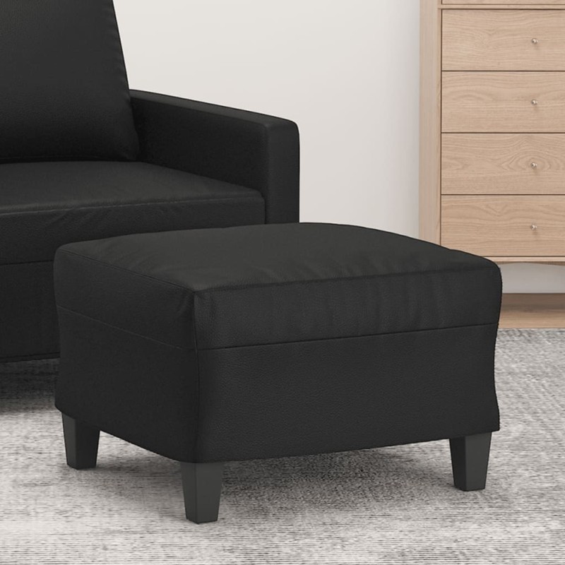 Repose-pied Noir 60x50x41 cm Similicuir 616794616794