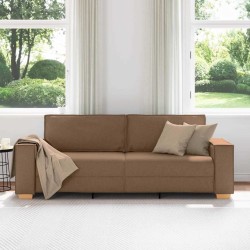 Canapé 3 places Marron 180 cm Tissu 616796616796