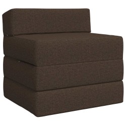 Canapé-lit pliable Taupe 200 x 70 x 15 cm Tissu 616798616798
