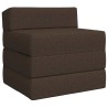 Canapé-lit pliable Taupe 200 x 70 x 15 cm Tissu 616798616798