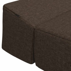 Canapé-lit pliable Taupe 200 x 70 x 15 cm Tissu 616798616798