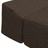 Canapé-lit pliable Taupe 200 x 70 x 15 cm Tissu 616798616798
