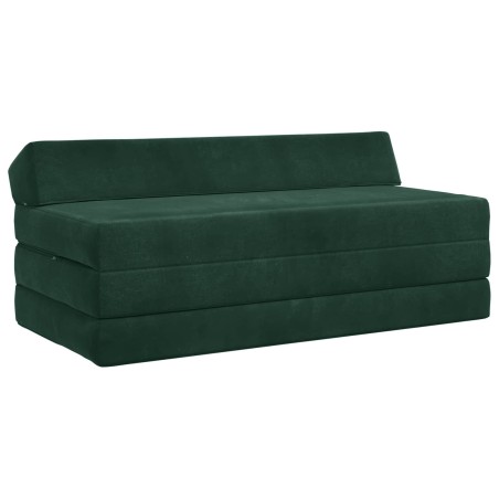 Canapé-lit pliable Vert foncé 120 x 60 x 49 cm Tissu 616799616799