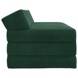 Canapé-lit pliable Vert foncé 120 x 60 x 49 cm Tissu 616799616799