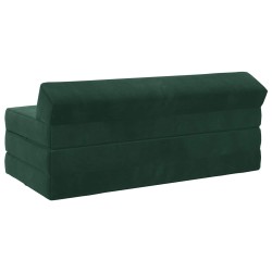 Canapé-lit pliable Vert foncé 120 x 60 x 49 cm Tissu 616799616799