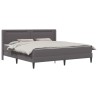 Cadre de lit avec matelas Gris 180 x 200 cm Simili cuir 616801616801