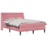 Cadre de lit avec matelas Rose 160 x 200 cm Velours 616802616802