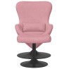 Chaise Œuf avec Pouf Rose Velours 616806616806