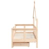 Cadre de lit enfant avec tiroirs 70x140 cm bois de pin massif 616811616811