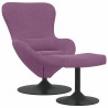 Chaise Œuf avec Pouf Violet Velours 616812616812