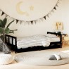 Cadre de lit d'enfants tiroirs noir 90x190cm bois de pin massif 616813616813