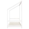 Cadre de lit d'enfant blanc 2x(80x200) cm bois de pin massif 616814616814